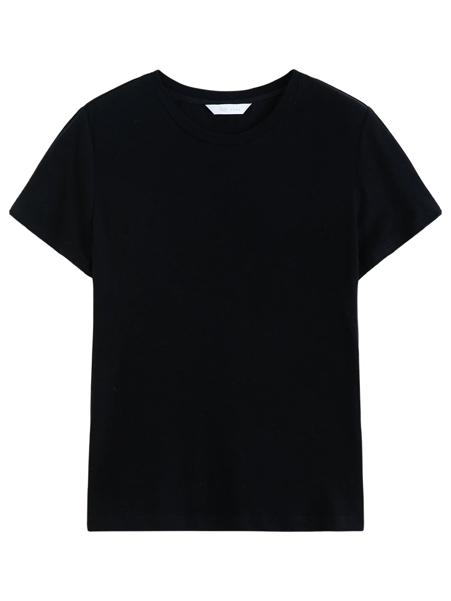Charcoal Structured Shoulder Cotton Tee