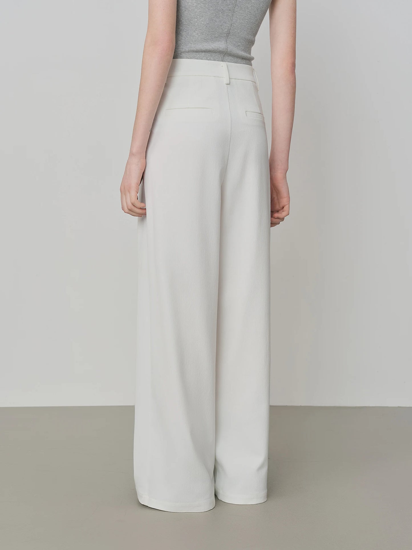 Black Chain Detail Wide Leg Pants