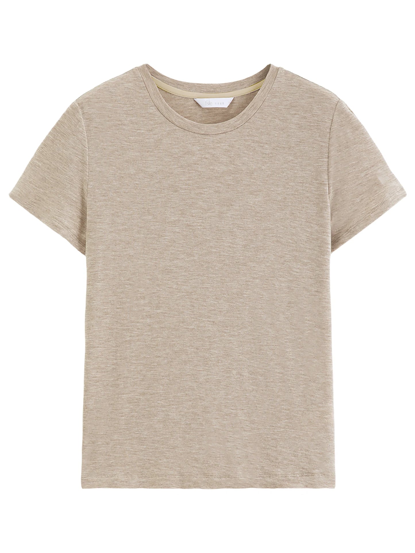 Charcoal Structured Shoulder Cotton Tee