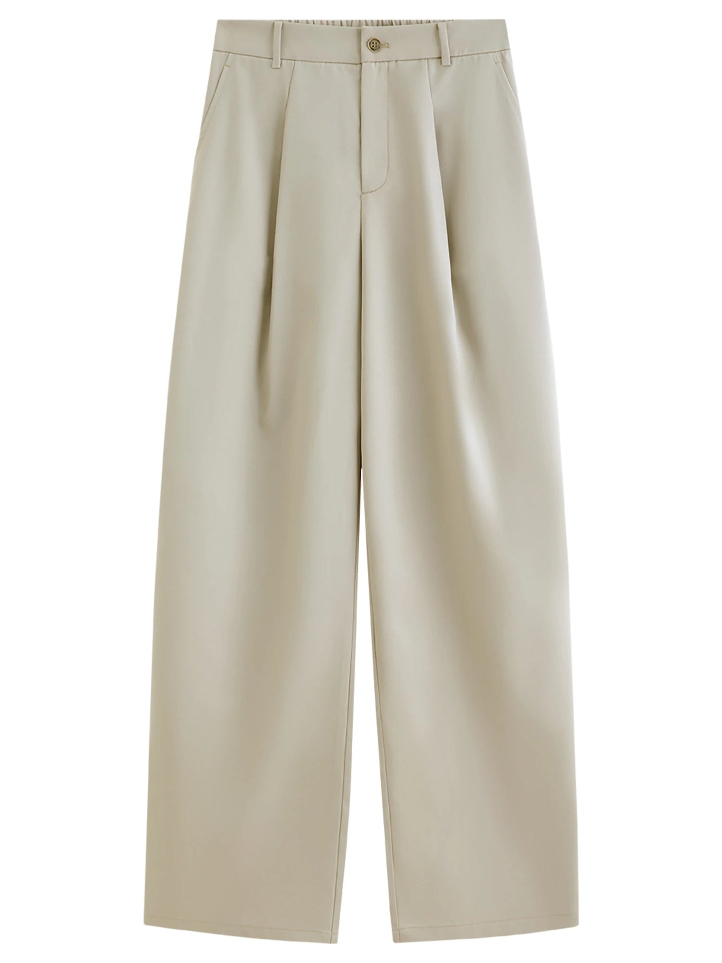 Blush High Waist Wide Leg Trousers