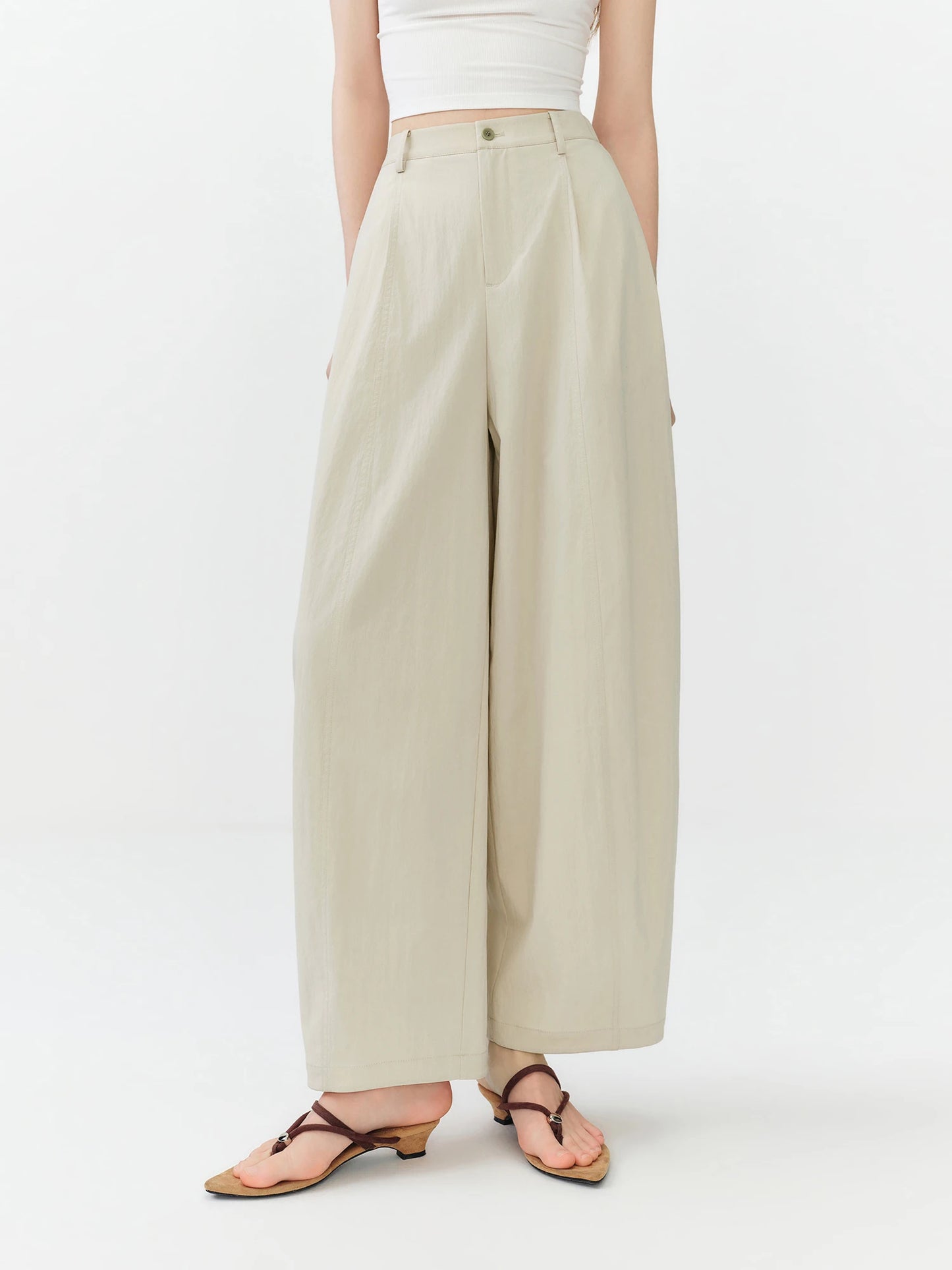 Black High Rise Balloon Pants