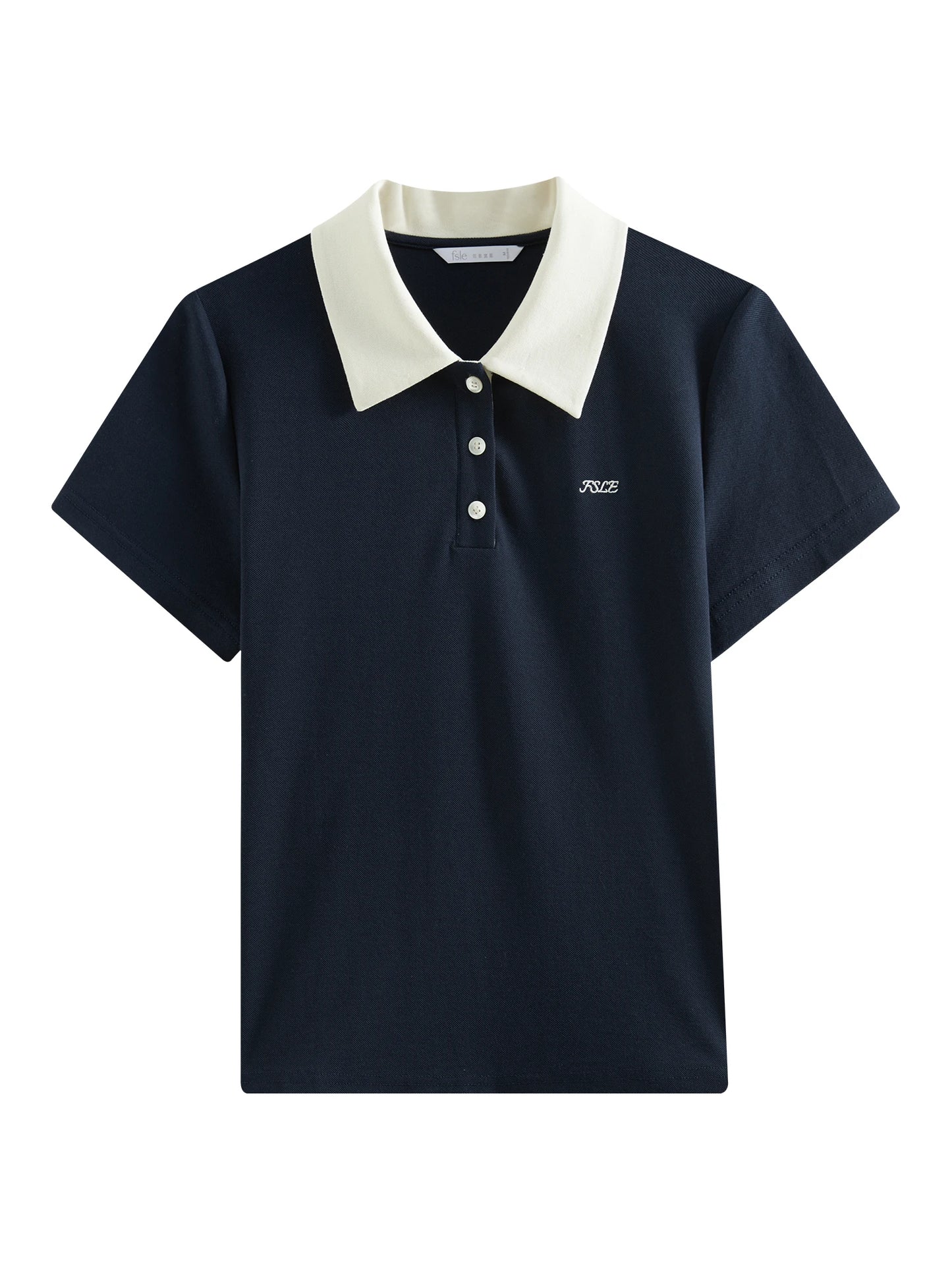 Navy Contrast Collar Polo Shirt