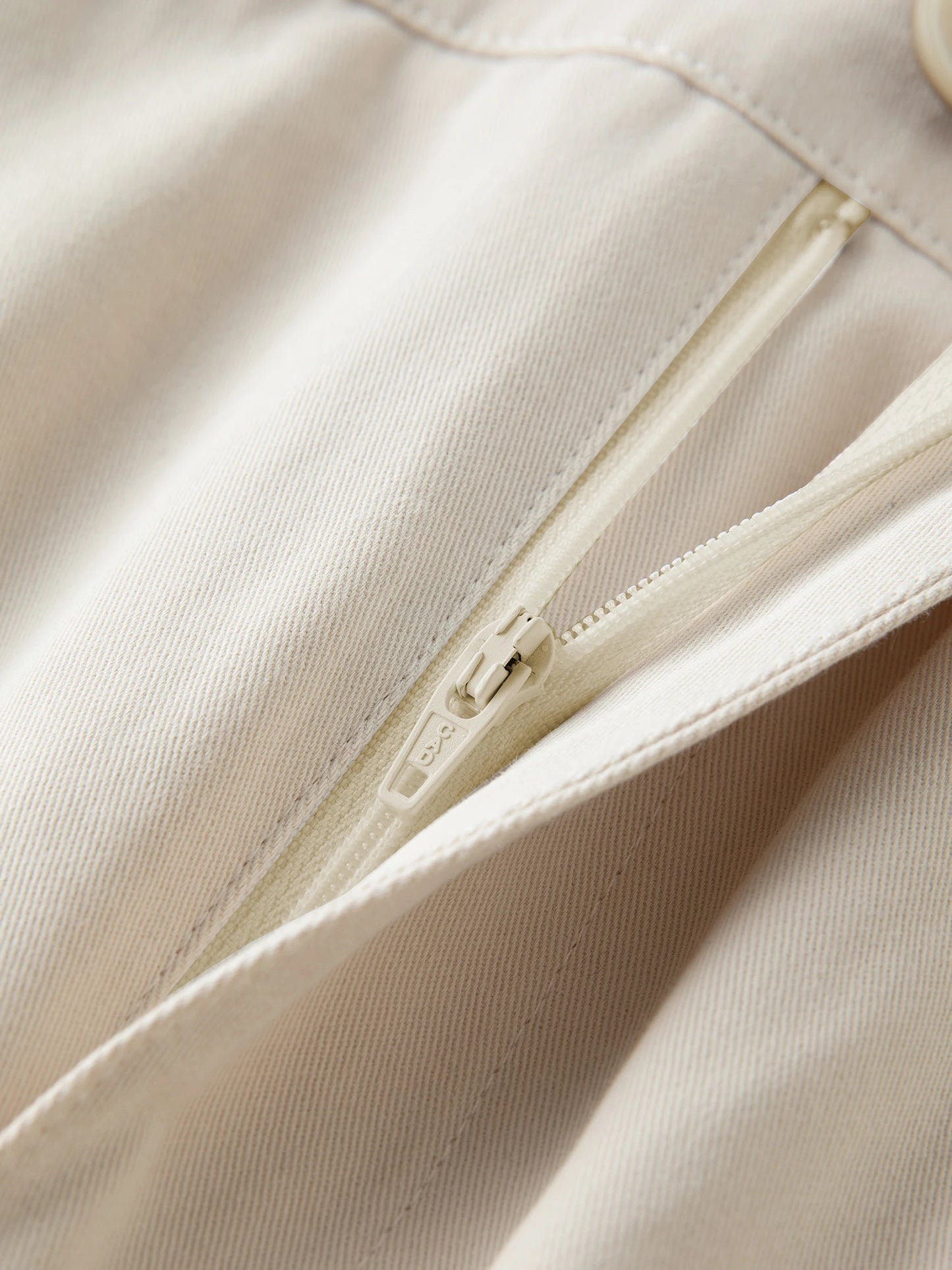 Ivory Belted Straight Maxi Skirt