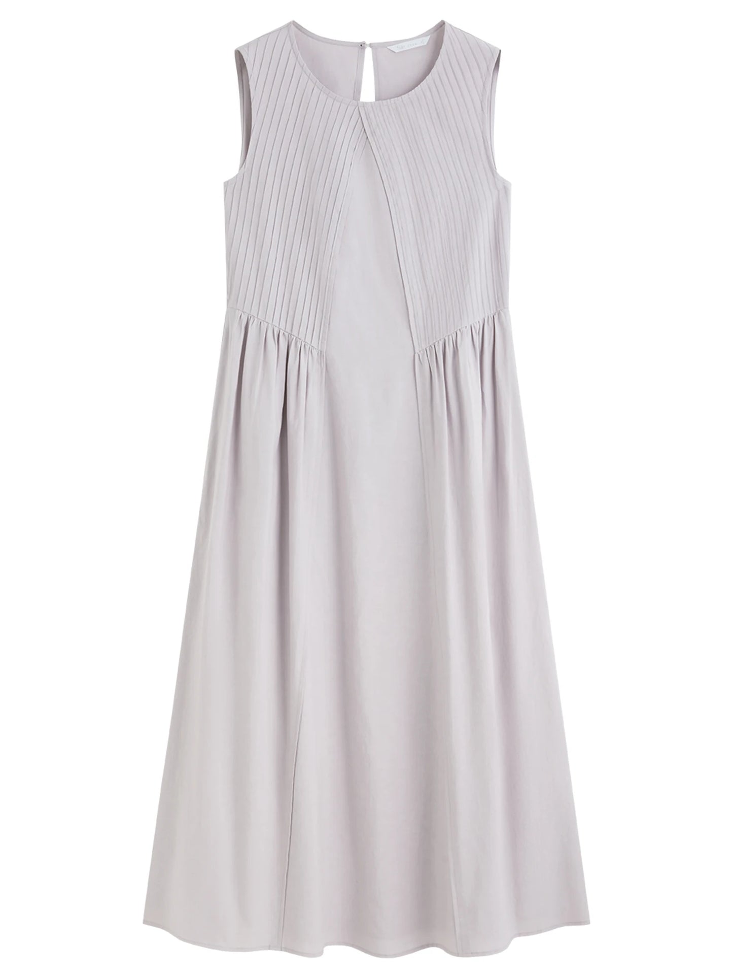 Ivory Belted Sleeveless Maxi Dress