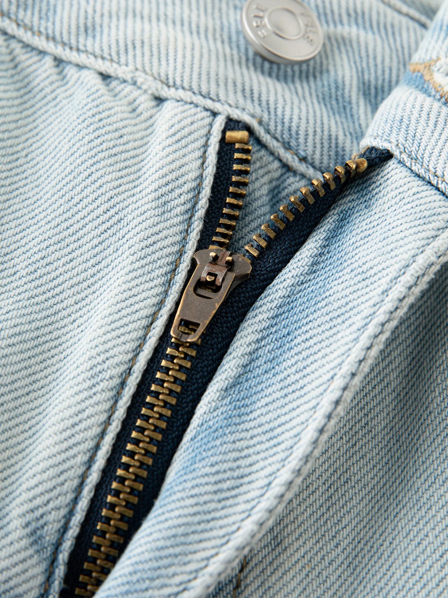 Pale Blue Wide Leg Jeans
