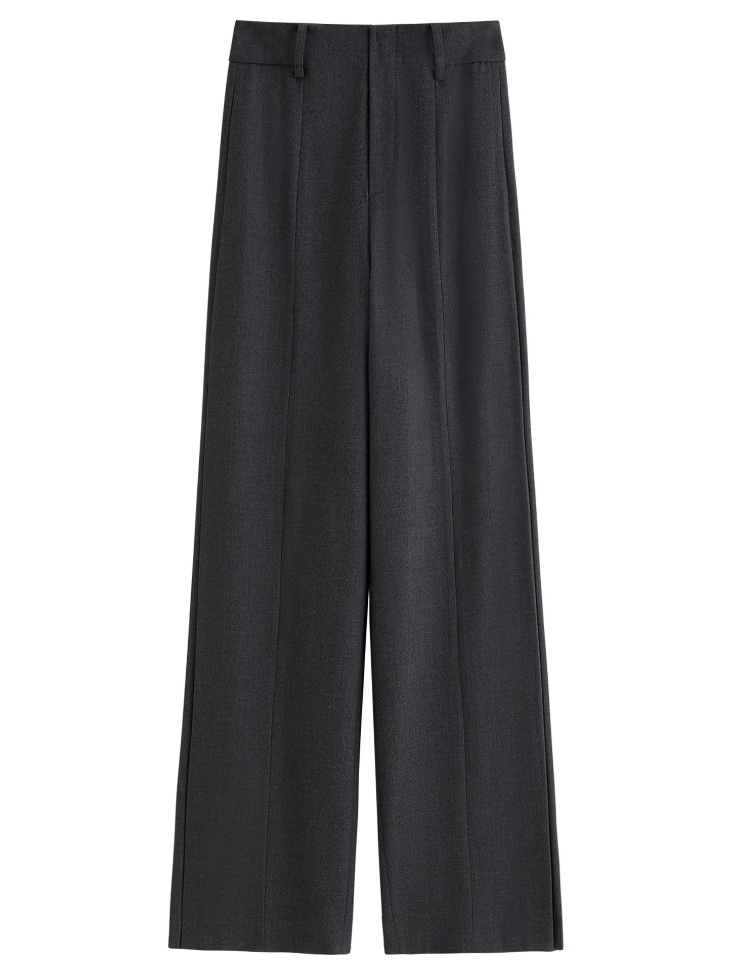 Black Fluid Wide Leg Trousers
