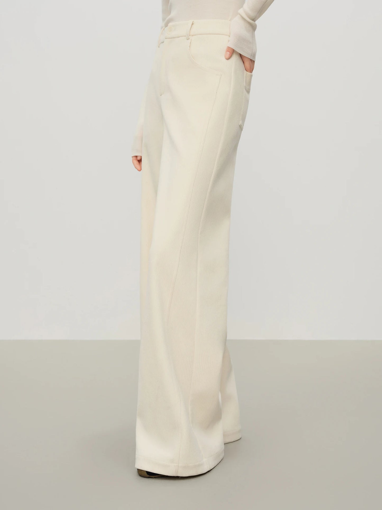 Brown High Waist Wide Leg Trousers