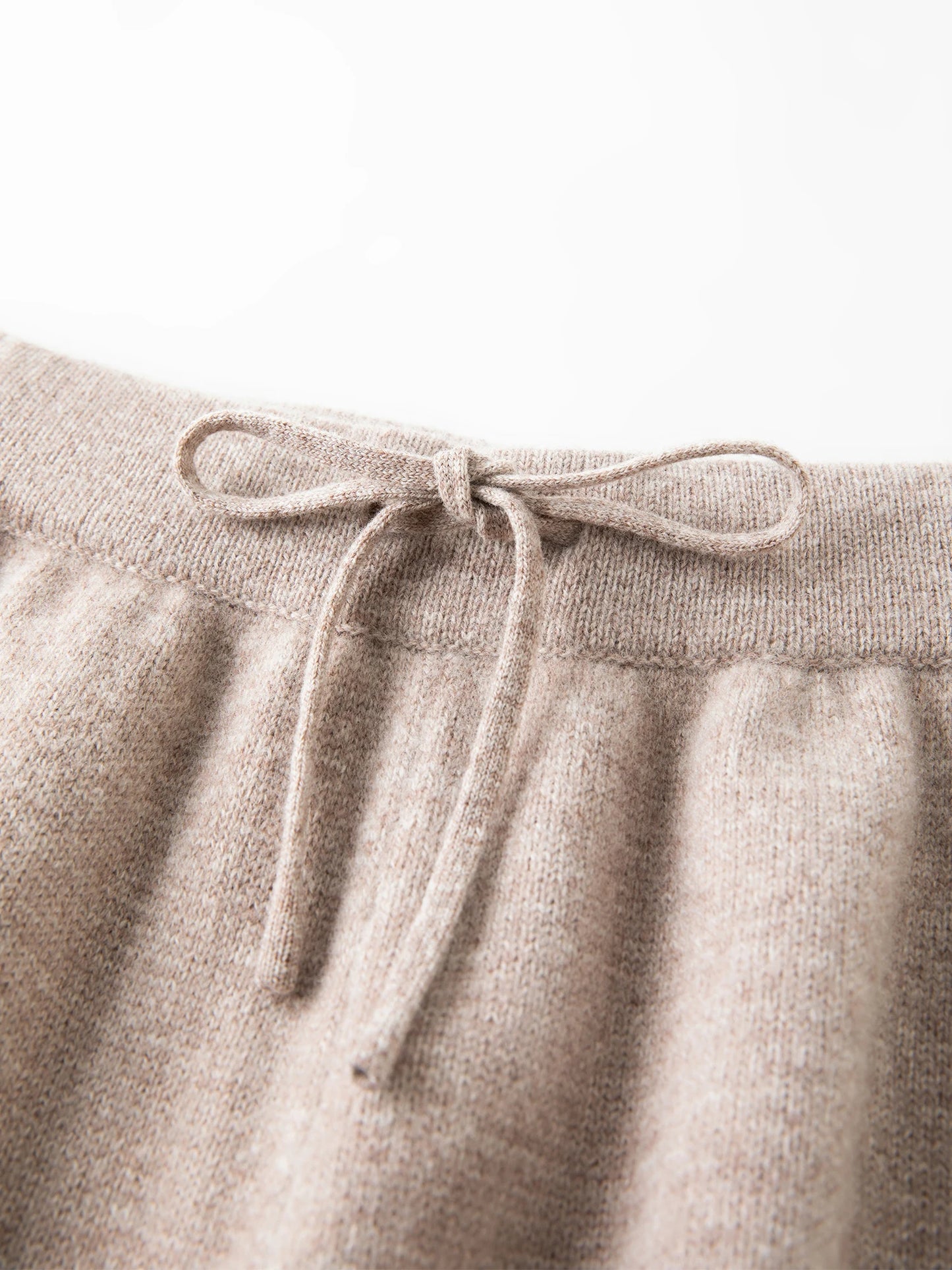 Taupe Knit Wide Leg Lounge Pants