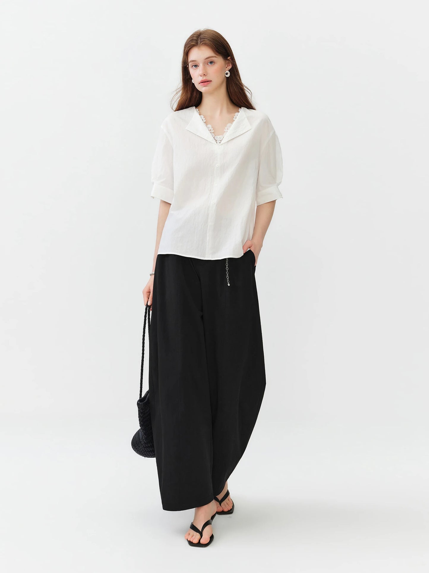 Black High Rise Balloon Pants