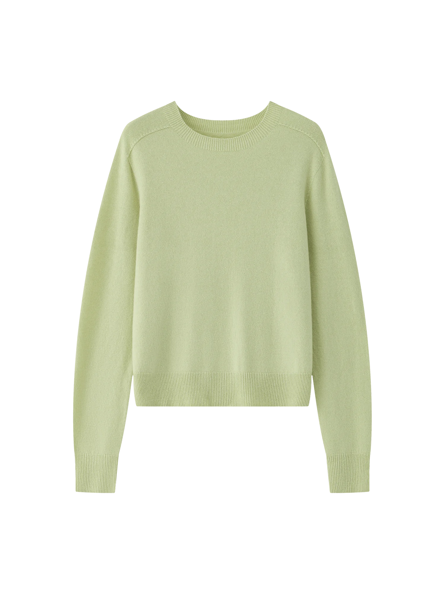 Powder Blue Crew Neck Knit Top
