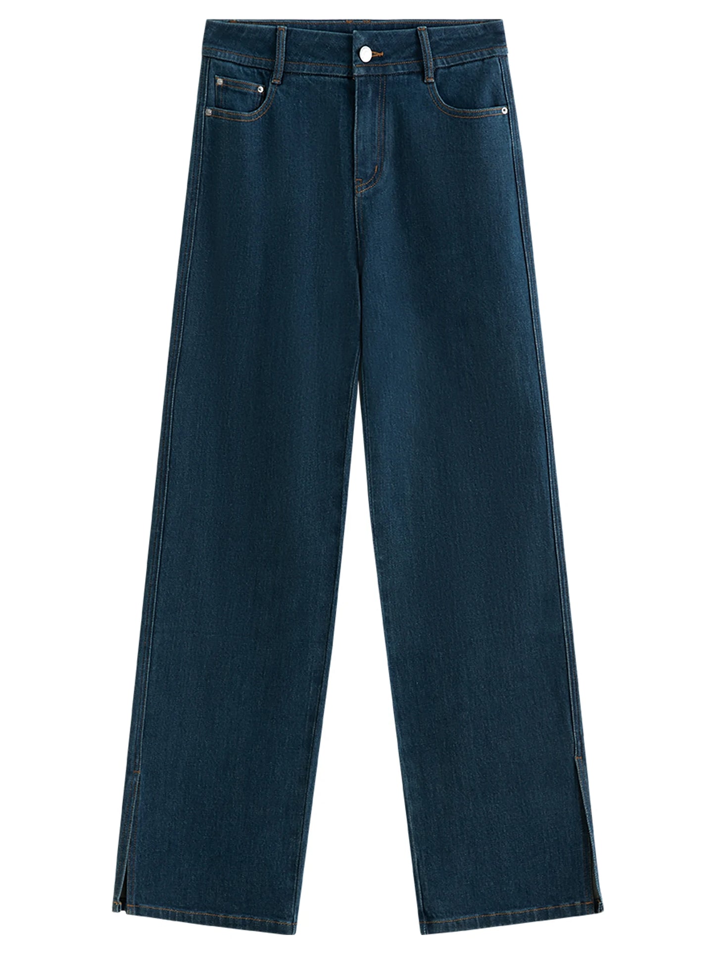 Deep Indigo Straight Leg Jeans