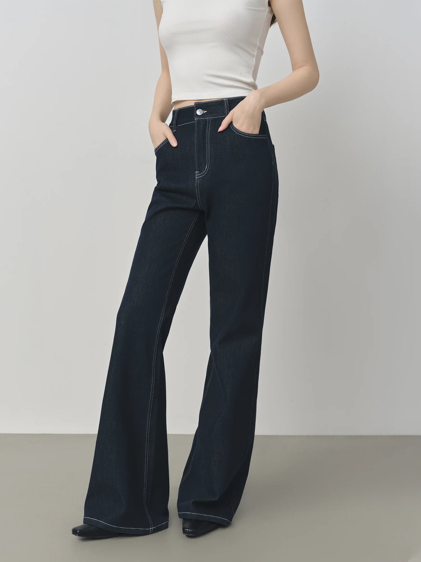 Dark Indigo Slim Straight Jeans
