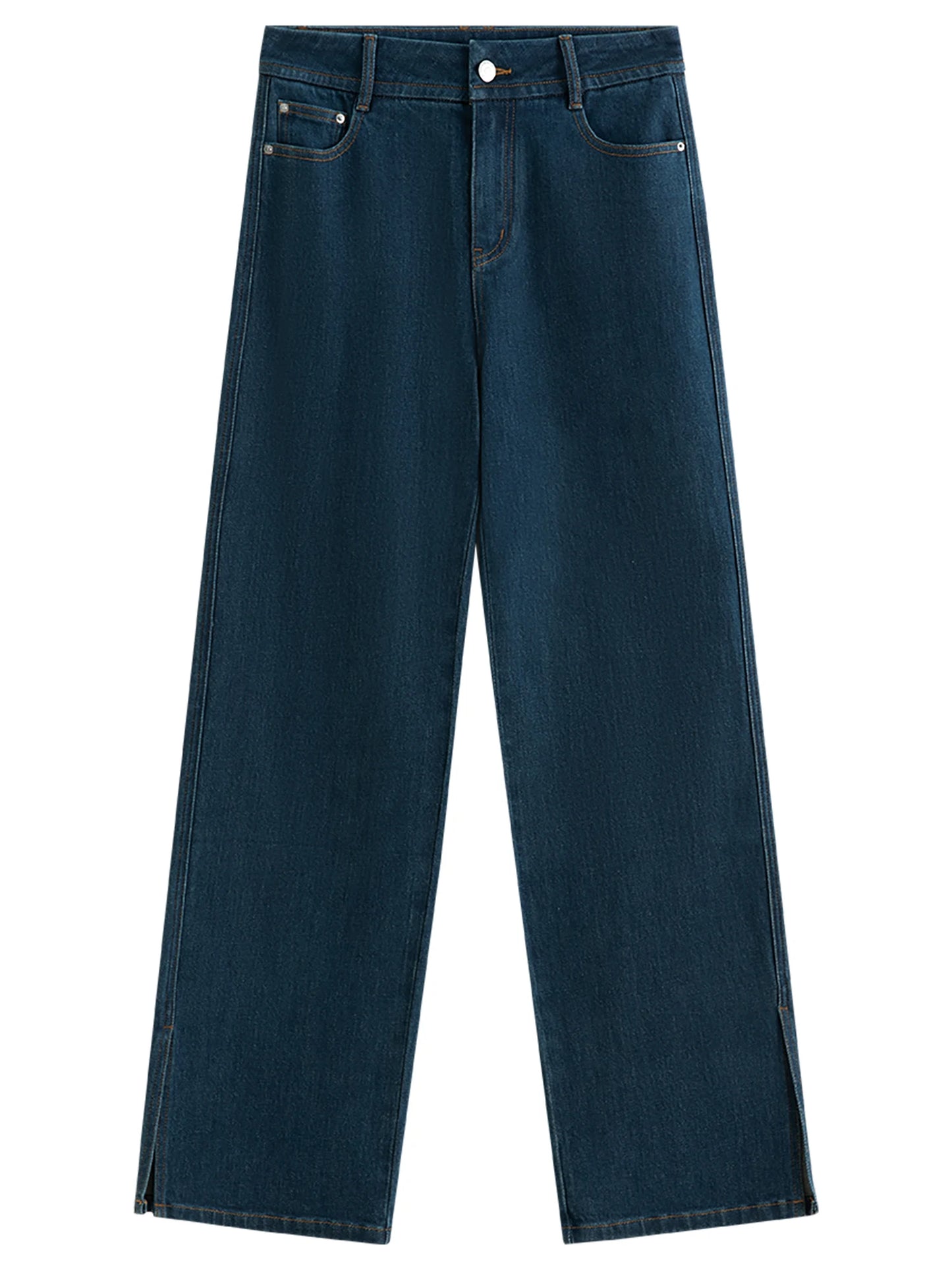 Deep Indigo Straight Leg Jeans