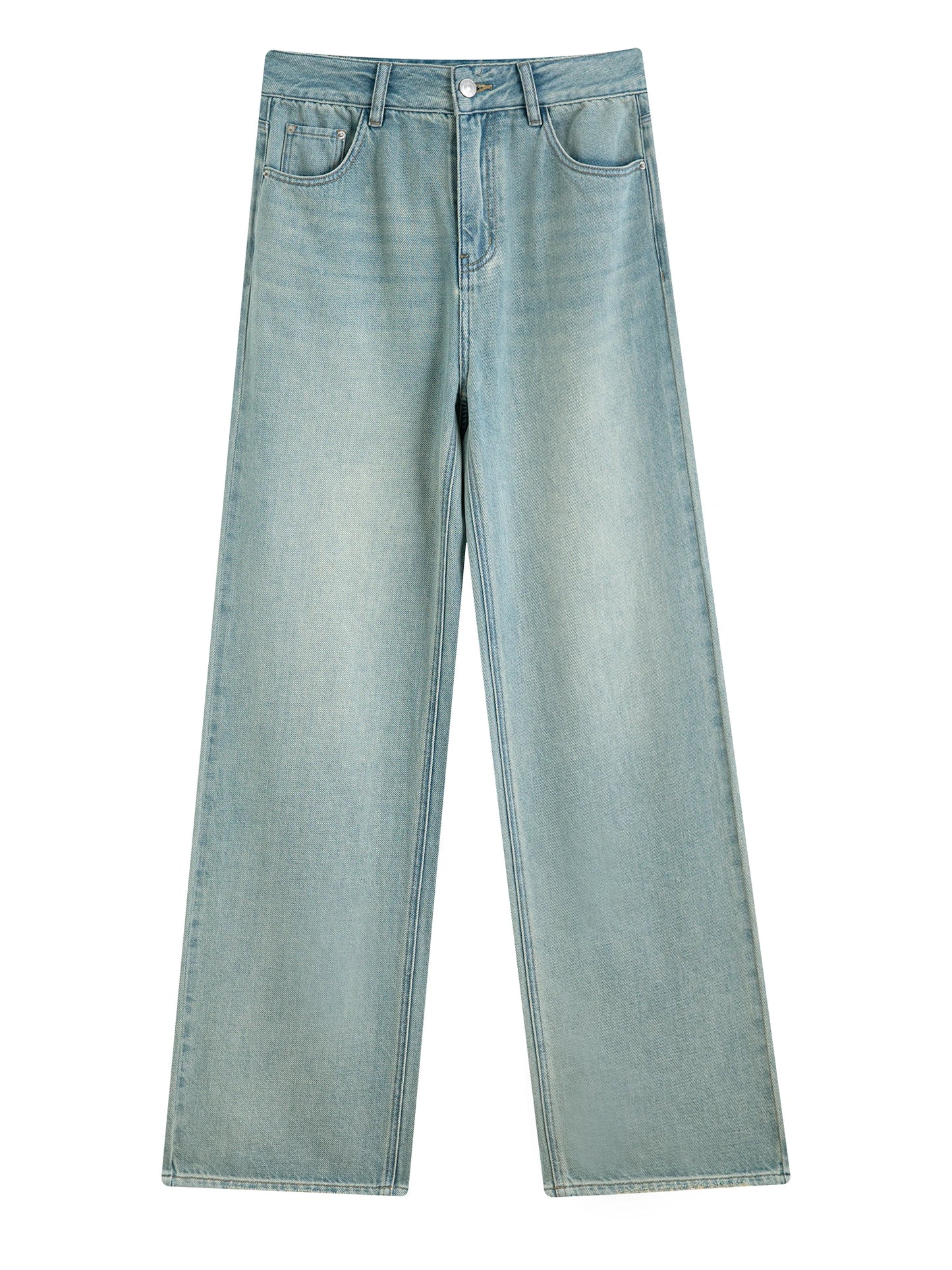 Pale Blue Wide Leg Jeans