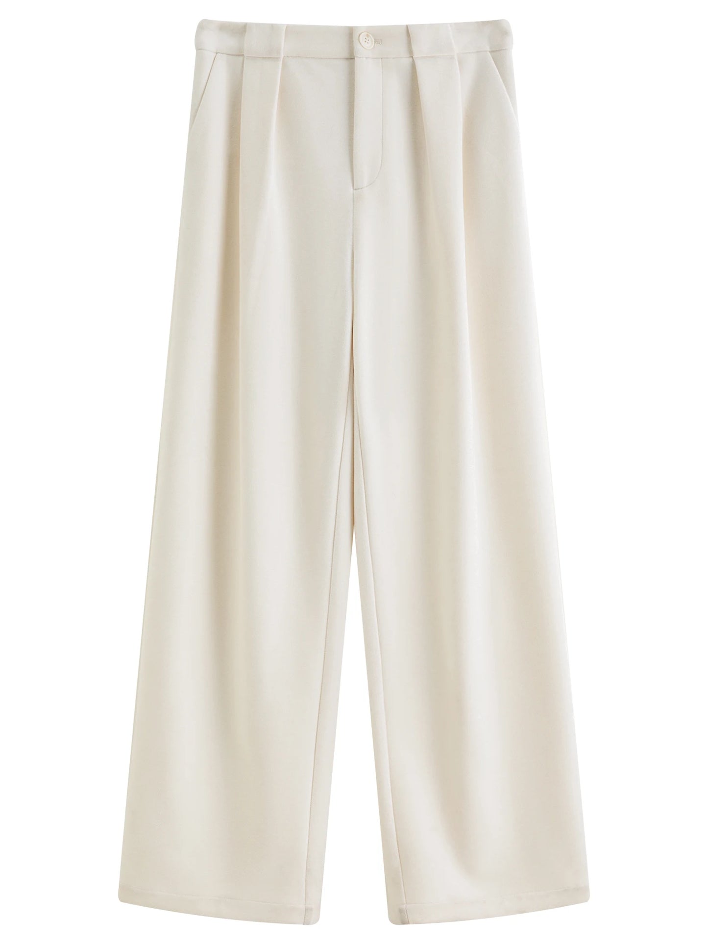 Black Velvet Wide Leg Pants