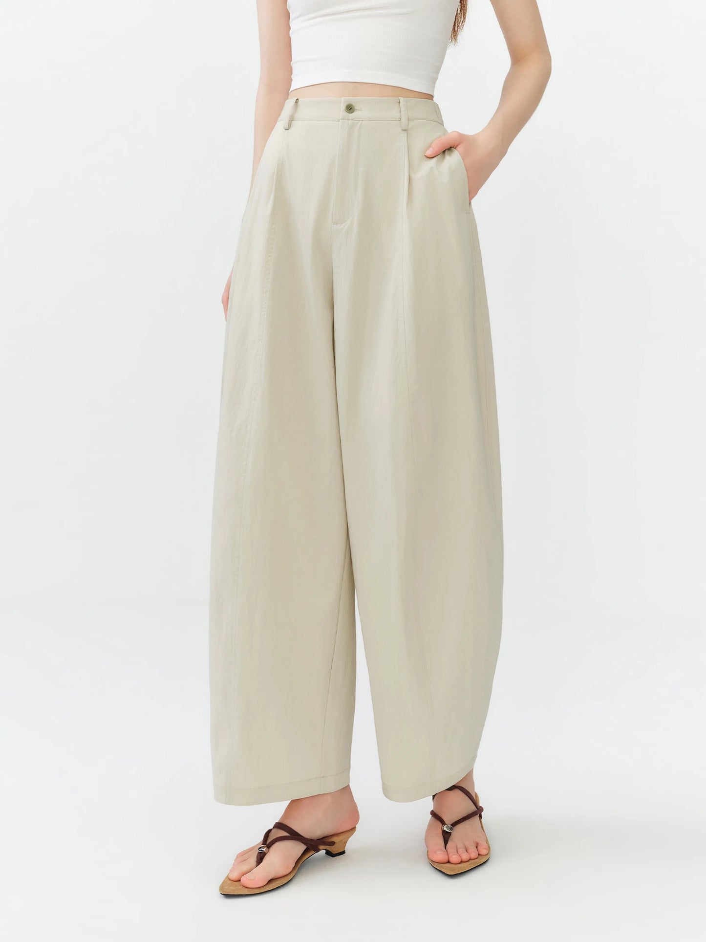Black High Rise Balloon Pants