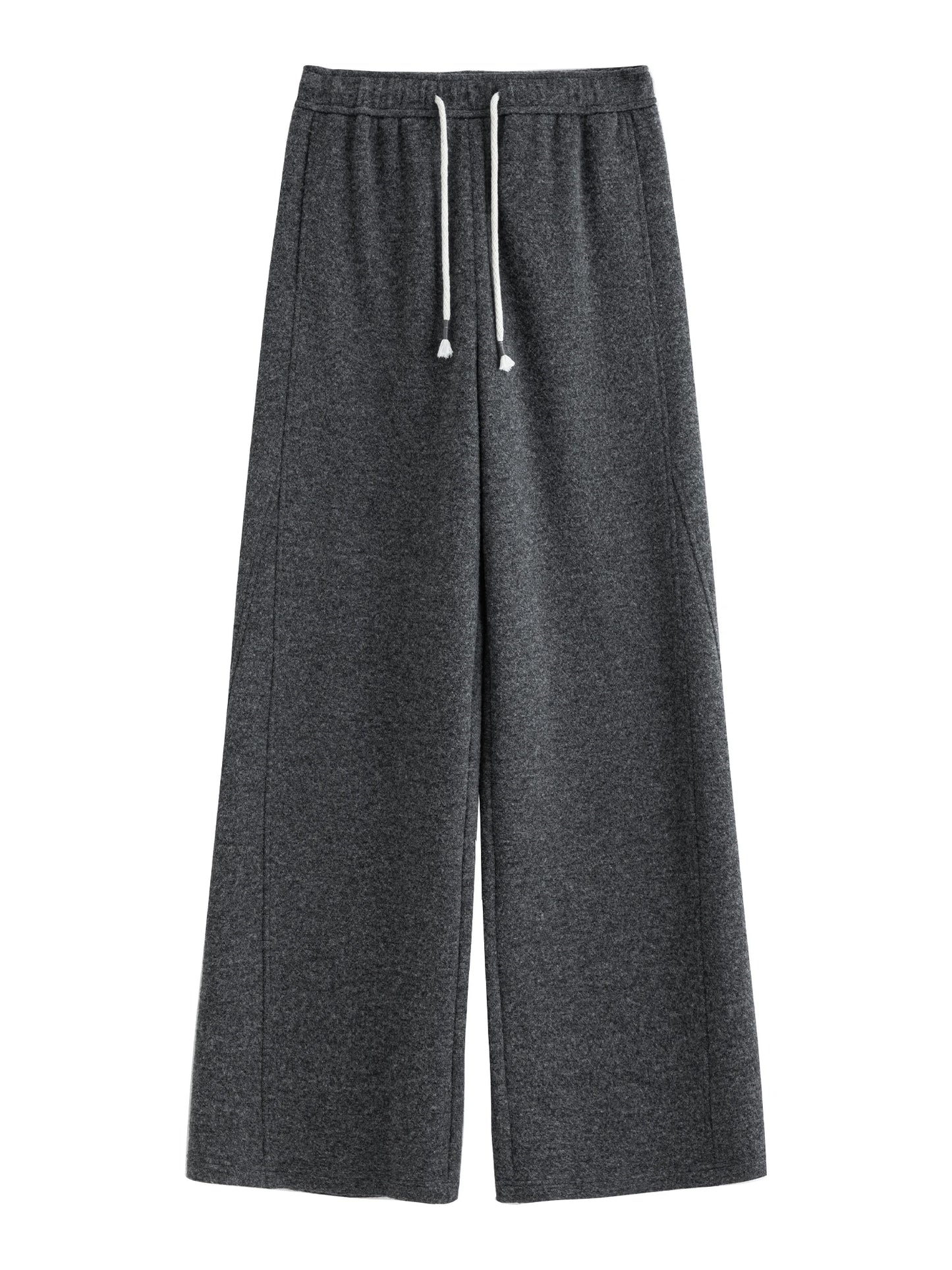 Charcoal Drawstring Wool Lounge Pants