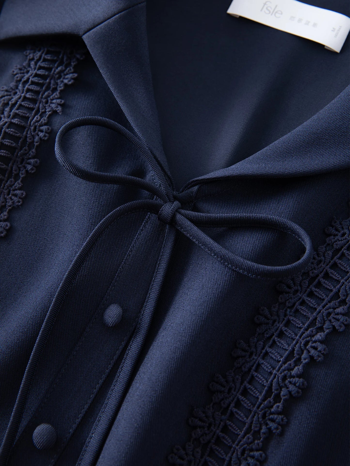 Navy Button Front Mini Dress
