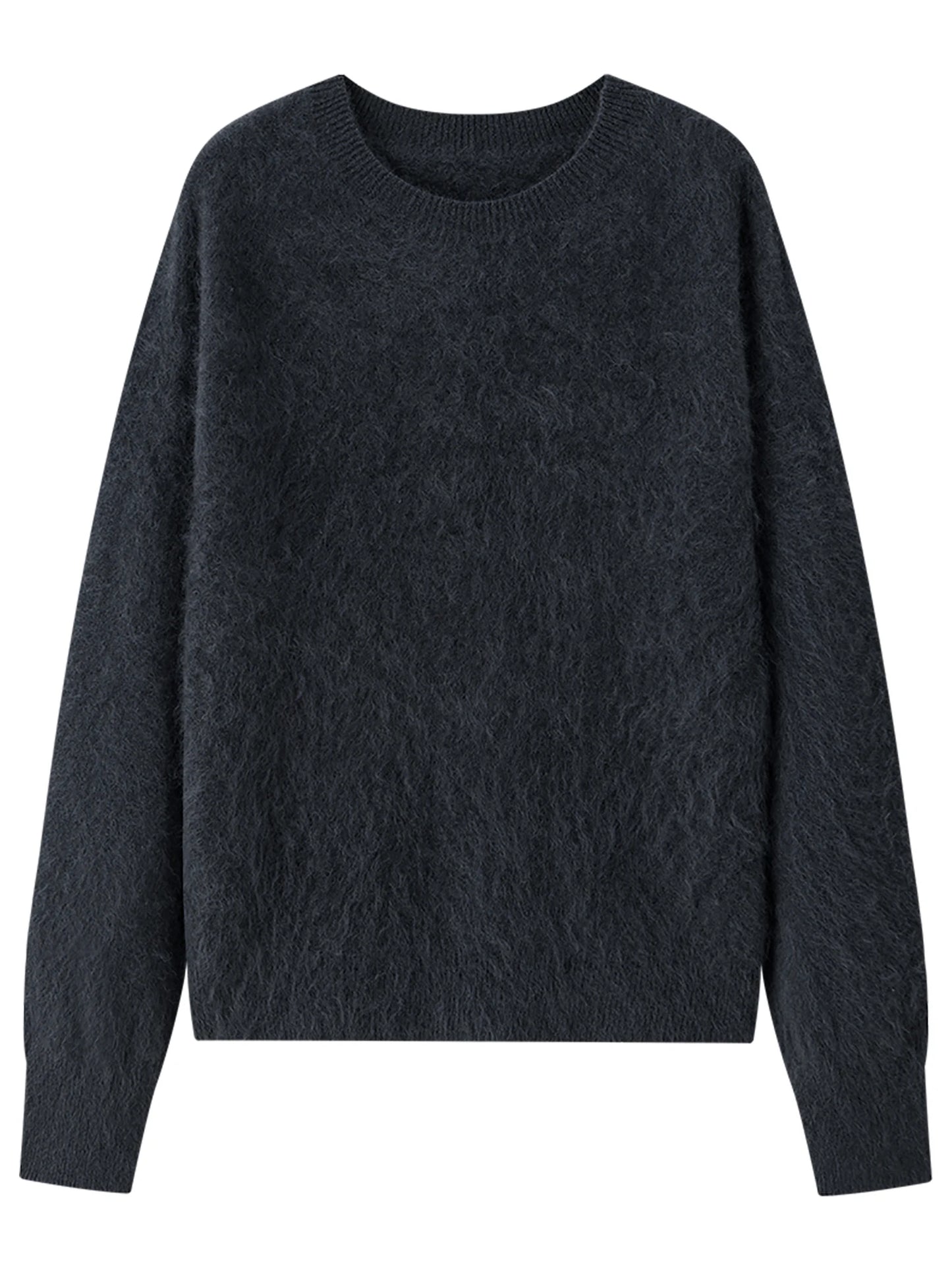 Butter Yellow Crew Neck Knit Sweater