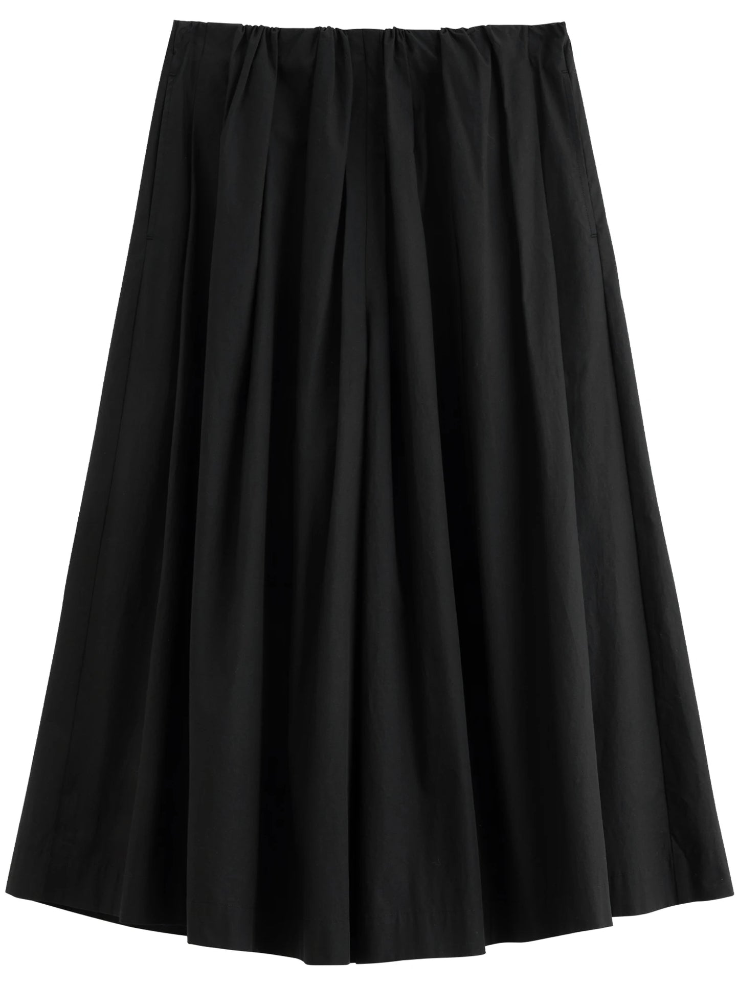 White Cropped Wide Leg Cotton Pants